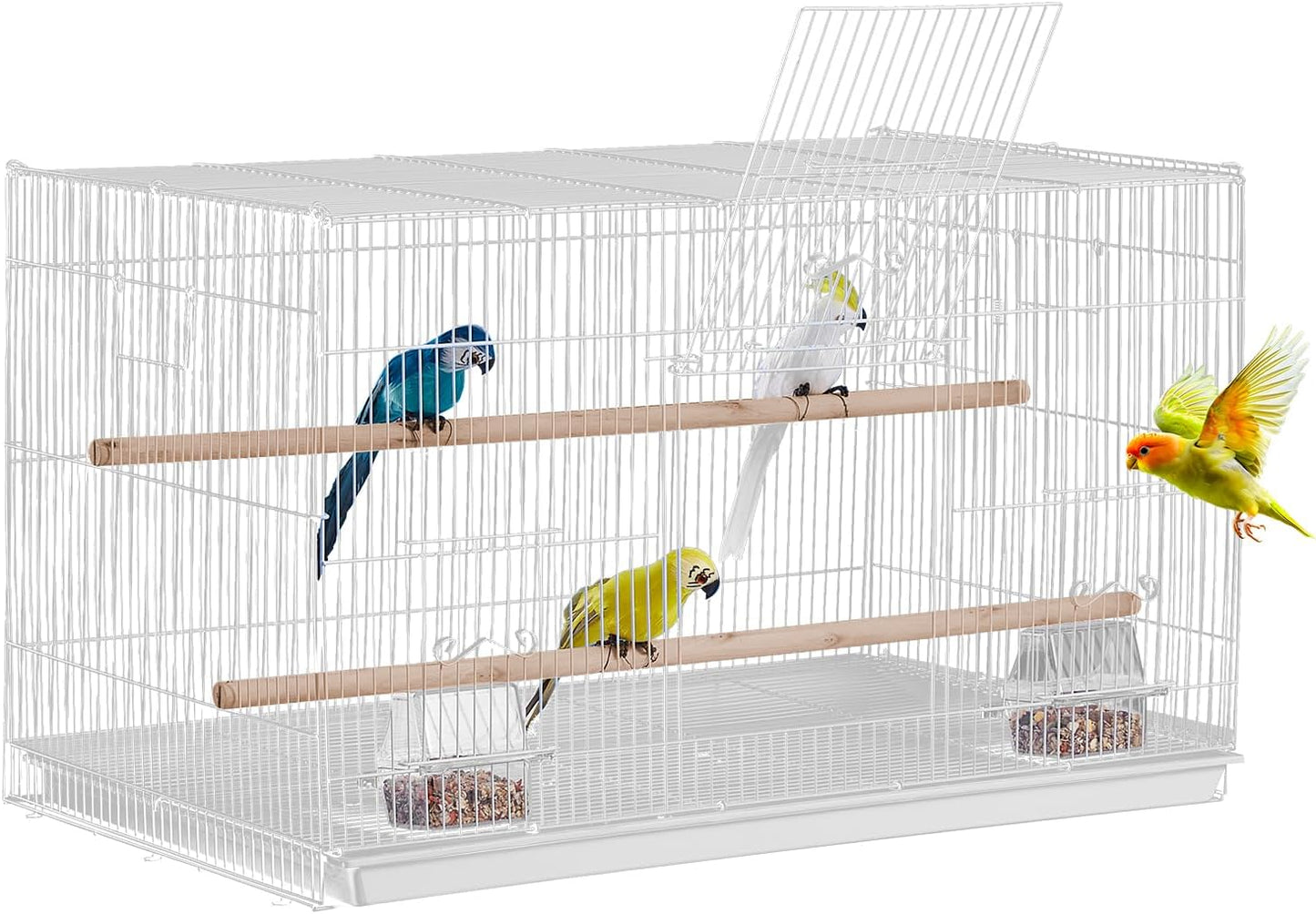 VEVOR 30-inch Flight Bird Cage for Small Parrots and More