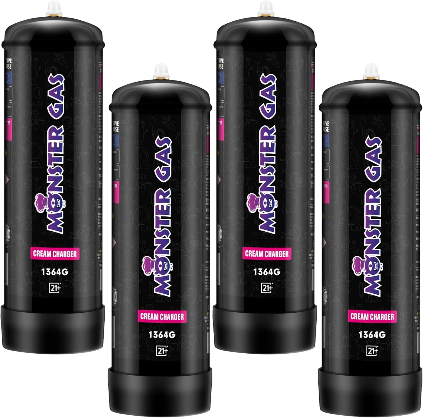 Nitrous Oxide Whipped Cream Chargers - MONSTER GAS!