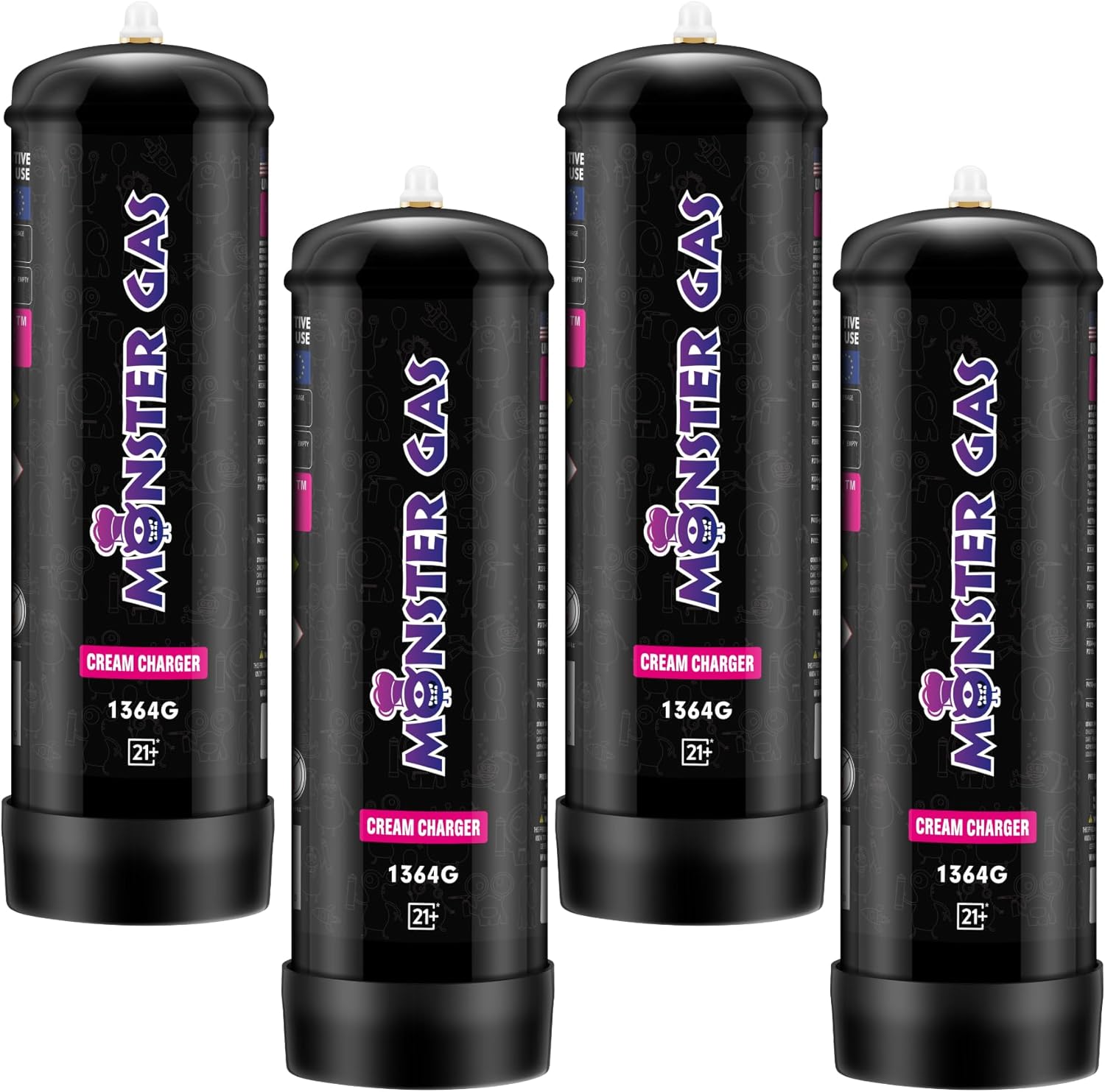 Nitrous Oxide Whipped Cream Chargers - MONSTER GAS!