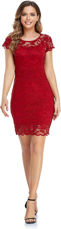 ODCOCD Women's Lace Dress for Cocktail Parties and Weddings