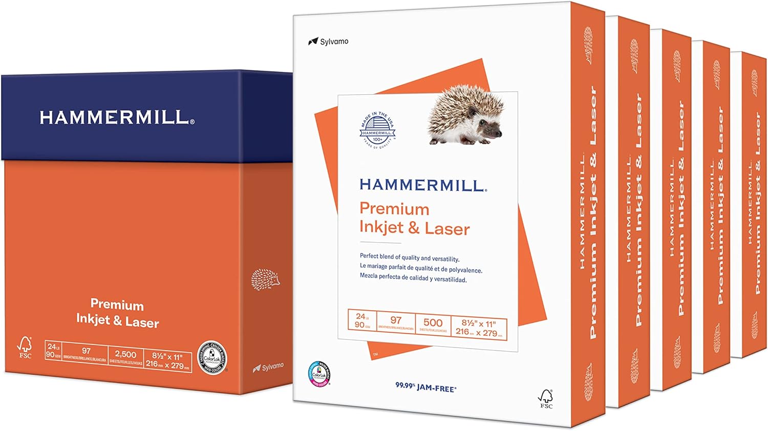 Hammermill Premium Inkjet & Laser Printer Paper 24 Lb 8.5 x 11