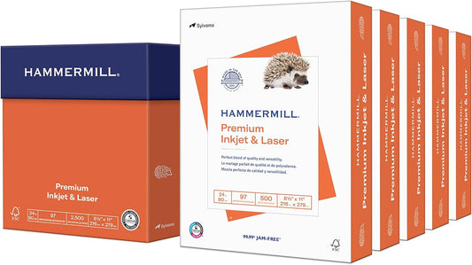 Hammermill Premium Inkjet & Laser Printer Paper 24 Lb 8.5 x 11