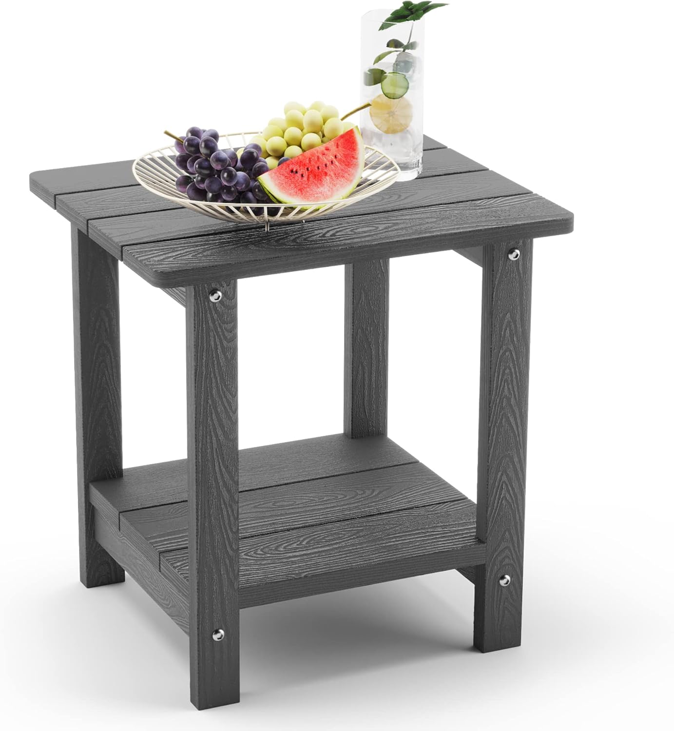 LUE BONA Adirondack Outdoor Side Table for Modern Patios