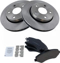 TRQ Premium Posi Ceramic Brake Pad & Rotor Front Kit - Direct Fit