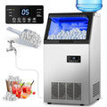 TAZPI Commercial Ice Maker: 140Lbs Per Day, 45 Cubes in 15 Mins