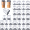 32 Pcs Chair Leg Protectors for Hardwood Floors - Smooth, Quiet Moves