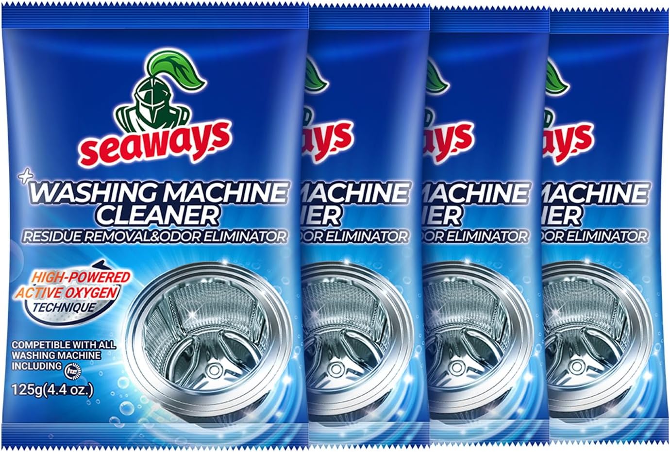 4-Month Supply Deep Clean Washing Machine Powder by Seaways