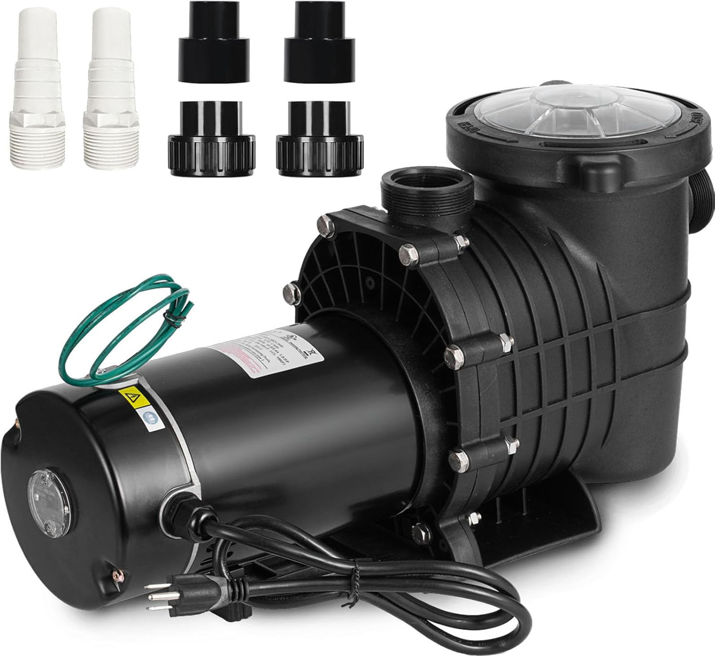 2HP Self Priming Pool Pump for Inground and Above Ground Pools