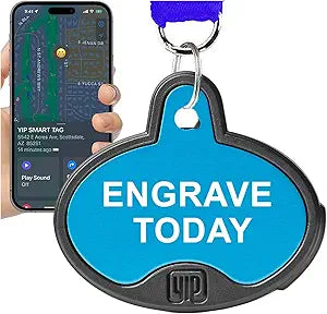 YIP Smart Tag ID Custom Engraved Locator for Apple Find My