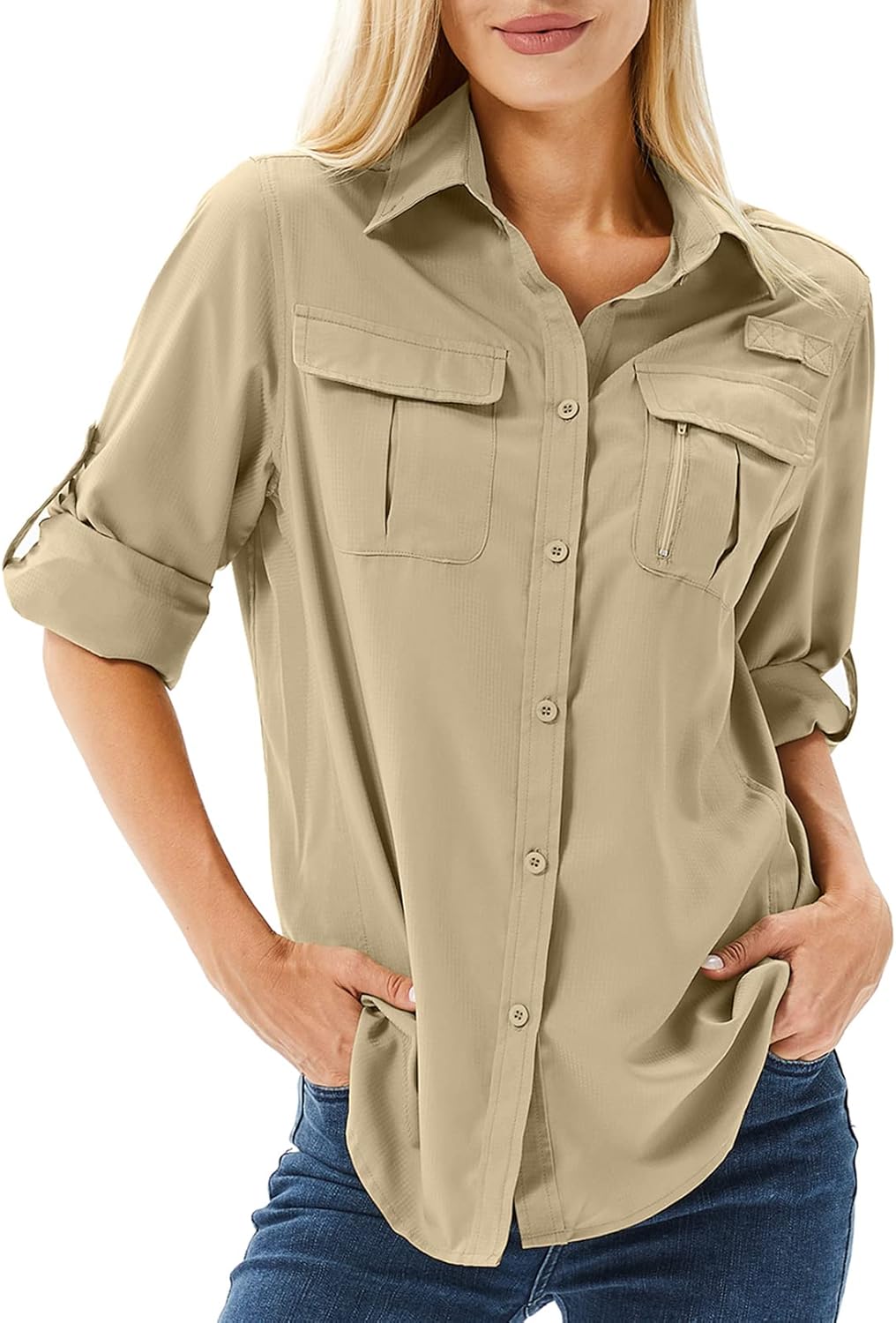 Women's UPF 50 Long Sleeve Sun Protection Shirts for Outdoor Fun