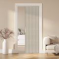 AJAZZ 100% Blackout Magnetic Door Curtain Accordion Door Panel - Cream