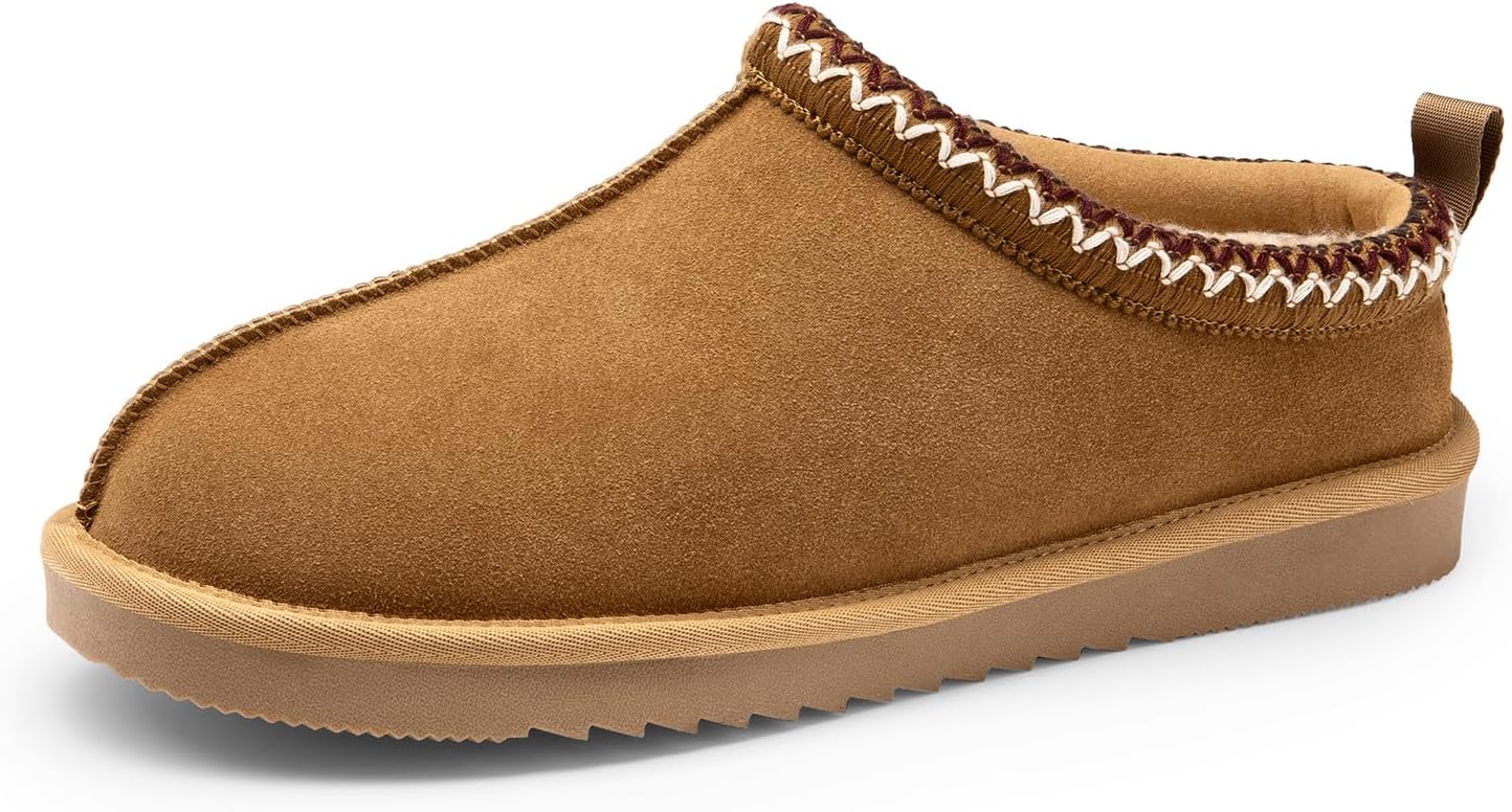 DREAM PAIRS Men's Cozy Fuzzy Slippers for Indoor Outdoor Use