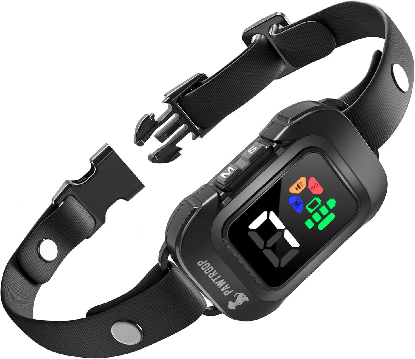 Ultrasonic No Shock Bark Collar for Medium Large Dogs Training