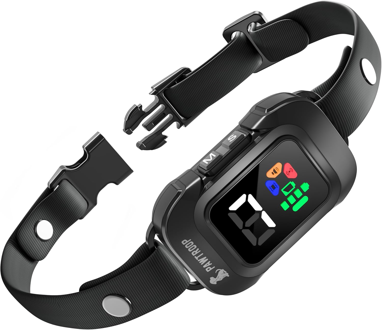 Ultrasonic No Shock Bark Collar for Medium Large Dogs Training