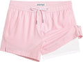 maamgic Mens Swim Trunks with Compression Liner - Quick Dry Support is