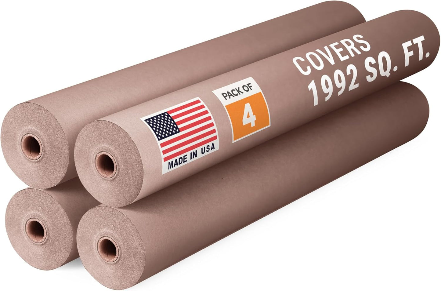Heavy-Duty 35 x 1992 Brown Rosin Paper Roll for Surface Protection