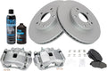 Front Semi-Metallic Brake Pad & Rotor Kit for 2013-2014 Honda Fit