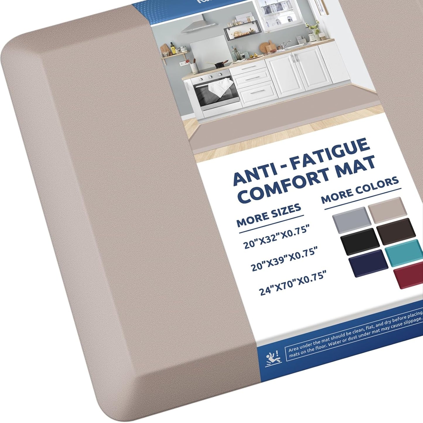 KitchenClouds Anti Fatigue Kitchen Mat for Comfort and Support