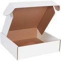 BOX USA 14in x 14in x 4in White Mailers Pack of 50 - Sturdy Document