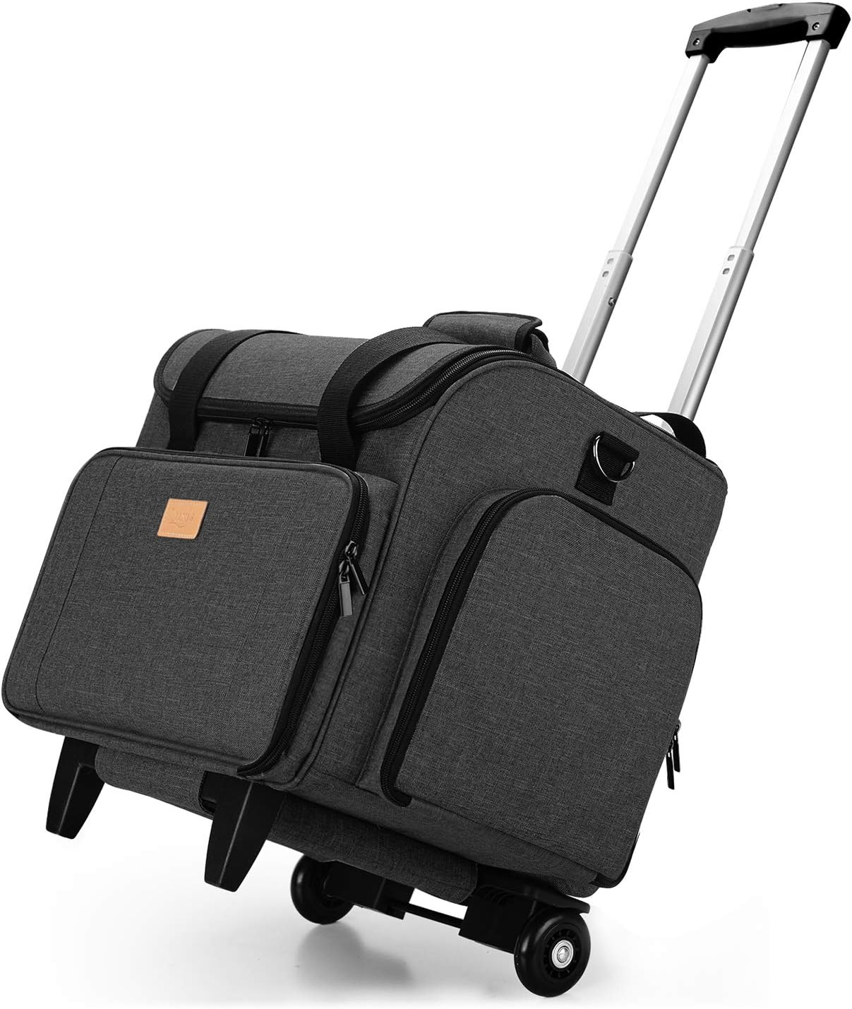 LUXJA Serger Case with Dolly for Safe Transport of Machines