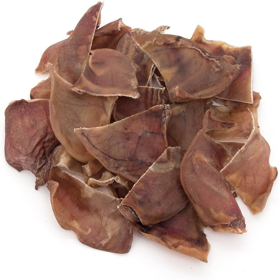 GigaBite Roasted Pig Ears for Dogs - Natural Chews for All Breeds