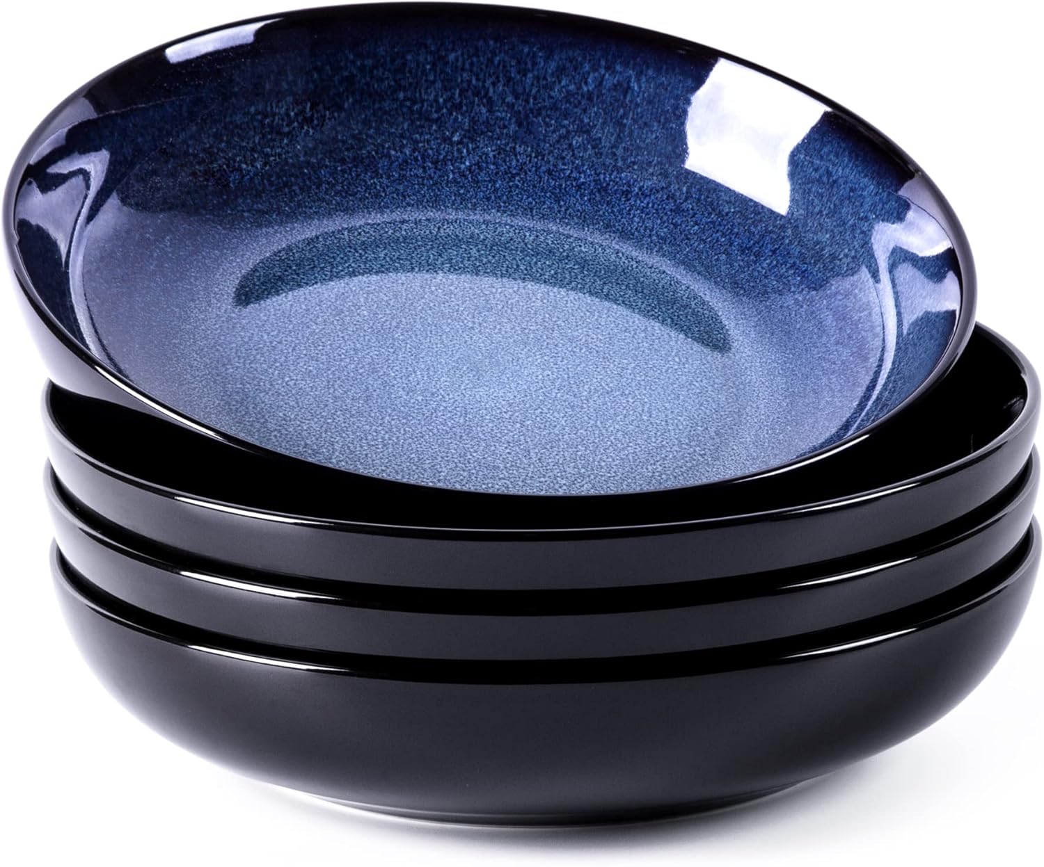 LERATIO 38oz Ceramic Pasta Bowls Set of 4 - Elegant Design