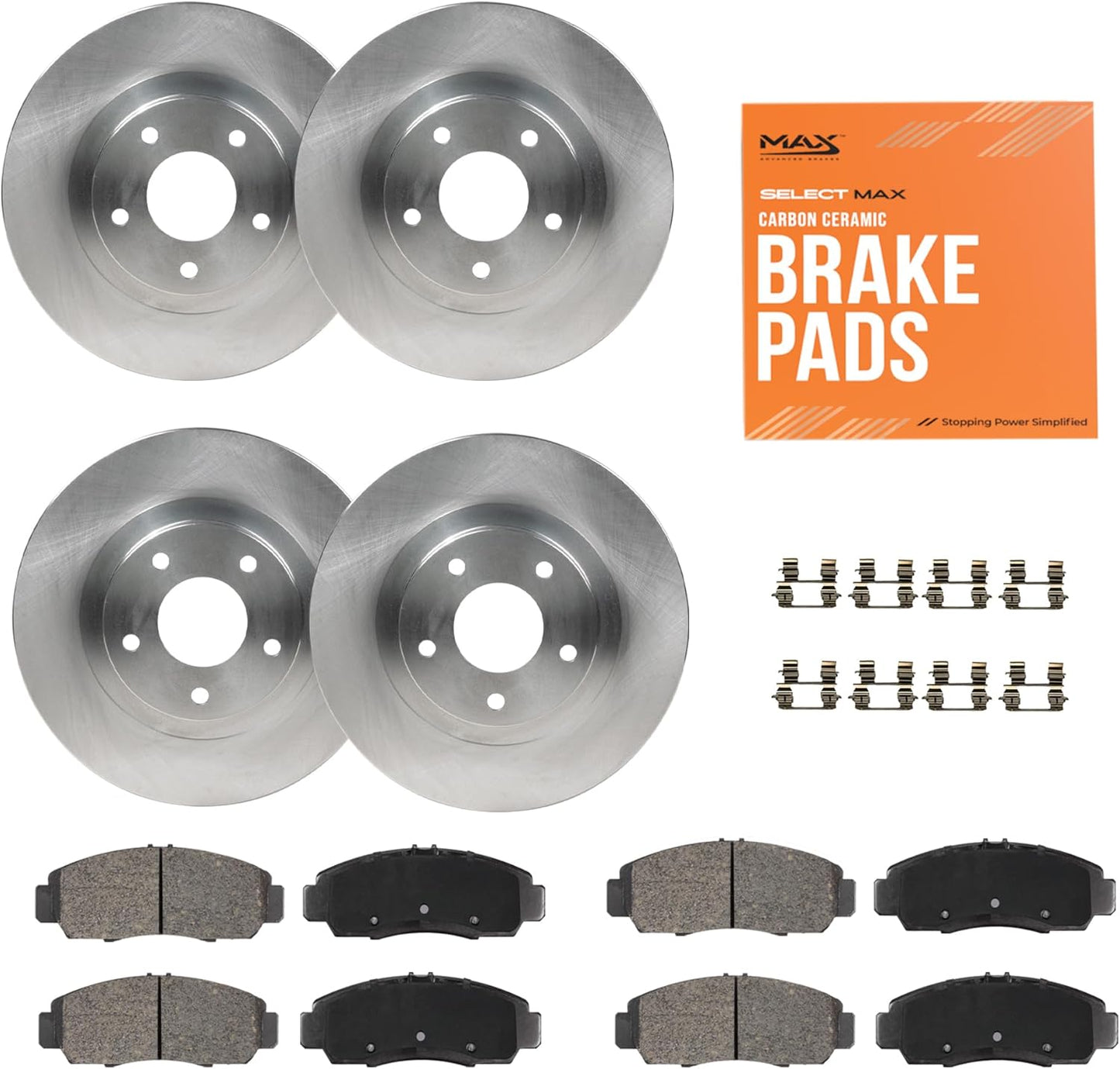 Max Advanced Brakes Front & Rear Brake Kit for Hyundai Santa Fe
