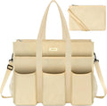 Utility Tote Bag with 14/24 Pockets Zip Top Teacher Tote Bag IBFUN