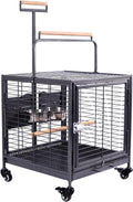 Portable Travel Bird Cage with Wheels for Easy Transport