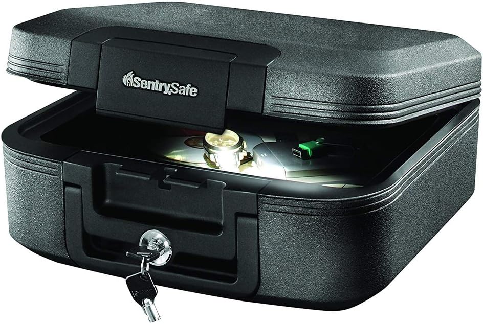 SentrySafe Fireproof and Waterproof Chest Box for Valuables