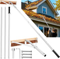 Leaf Roof Brush and Roof Rake, 21 ft Adjustable Length - Safe Roof