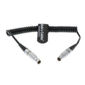 5 Pin Male to 5 Pin Timecode Coiled Cable - Dual Direction Timecode