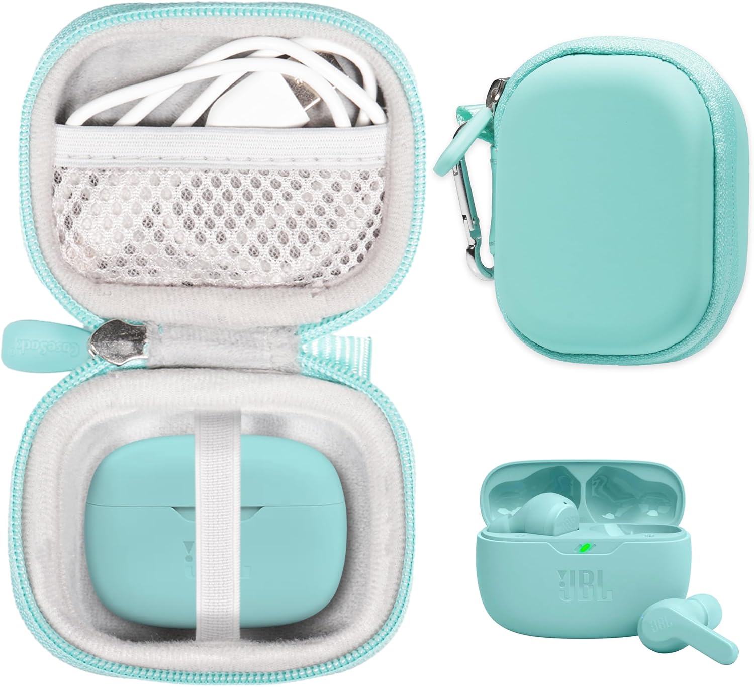 Protective Mint Case for JBL Vibe Earbuds