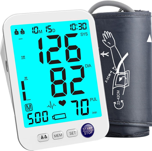 Urion BP Monitor: Large LED Screen, 1000 Memory Sets