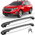 KINGGERI 220lbs Lockable Roof Rack Cross Bars for Chevy Equinox & GMC