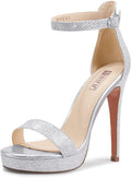 Stiletto High Heel Sandals for Women 5in Platform - Dressy Bridal