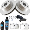 TRQ Brake Pad and Rotor Set for 2002 Cadillac Chevrolet GMC
