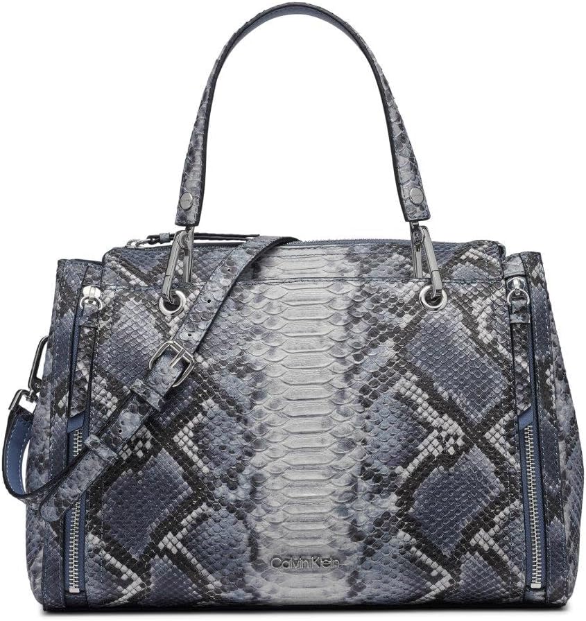 Calvin Klein Bubble Lamb Satchel: Stylish Vegan Leather Purse