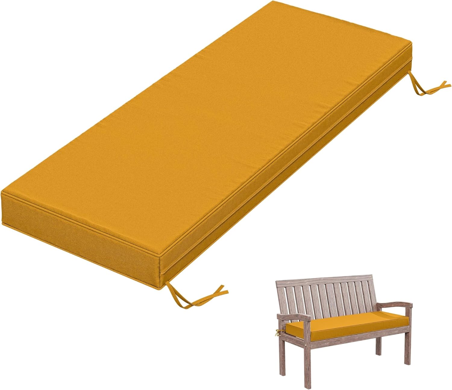 Outdoor Bench Cushion 48 X 18 X 3.5 Inch Thick Waterproof