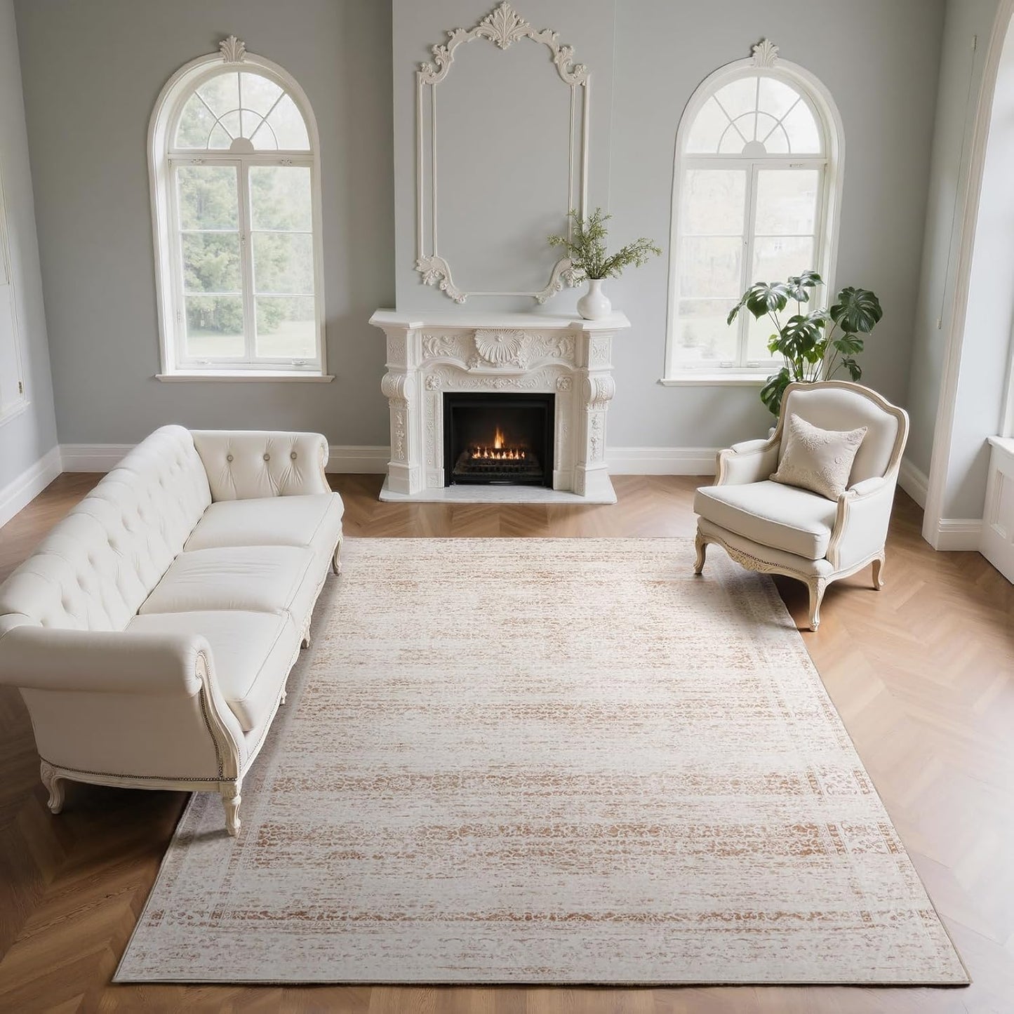8x10 Washable Area Rugs for Living Room and Bedroom Comfort