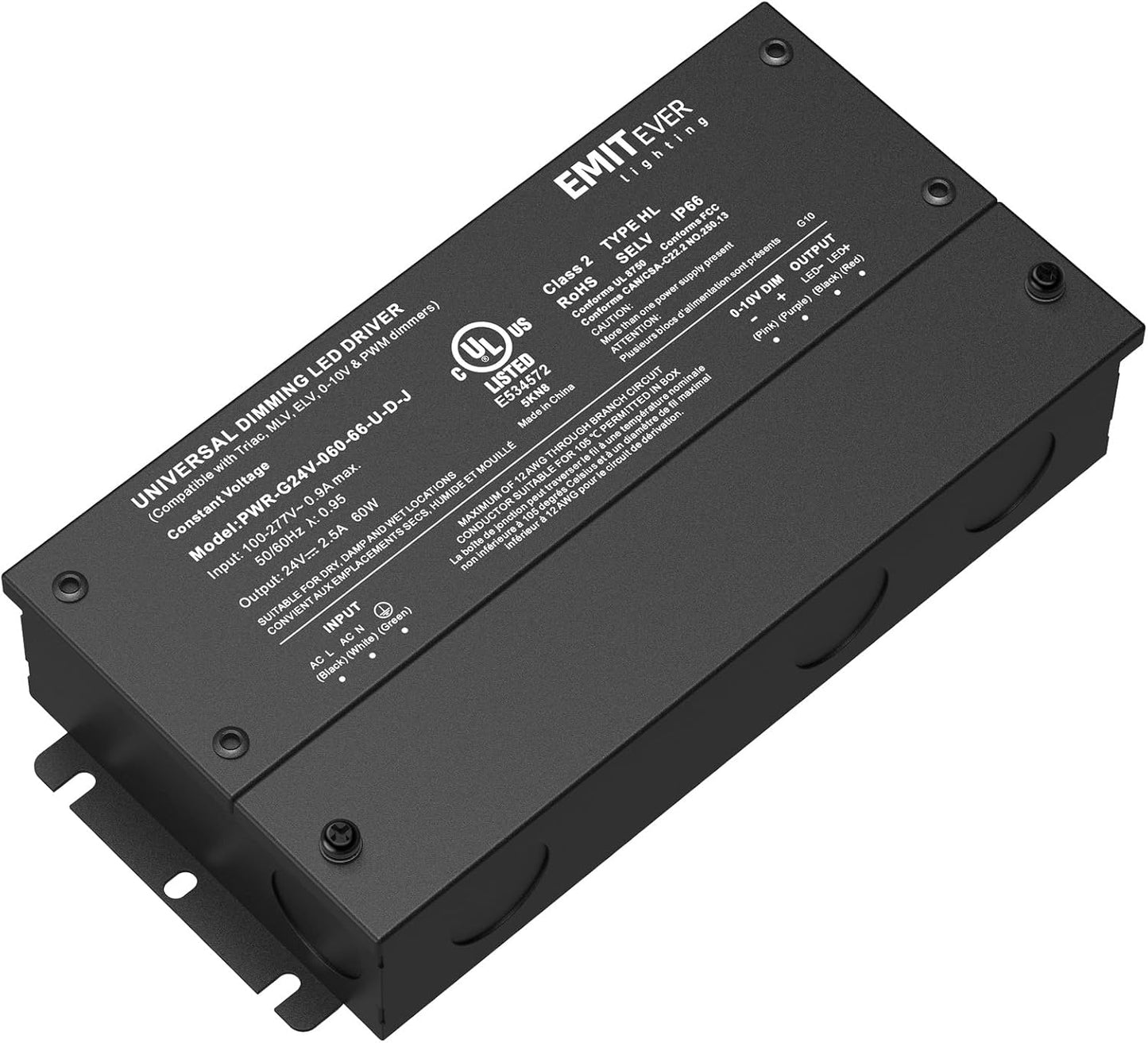 EMITEVER 60W Dimmable LED Driver for Versatile Lighting Control