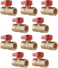 3/4-Inch FIP Straight Gas Ball Valve - Rugged Brass Shut-Off