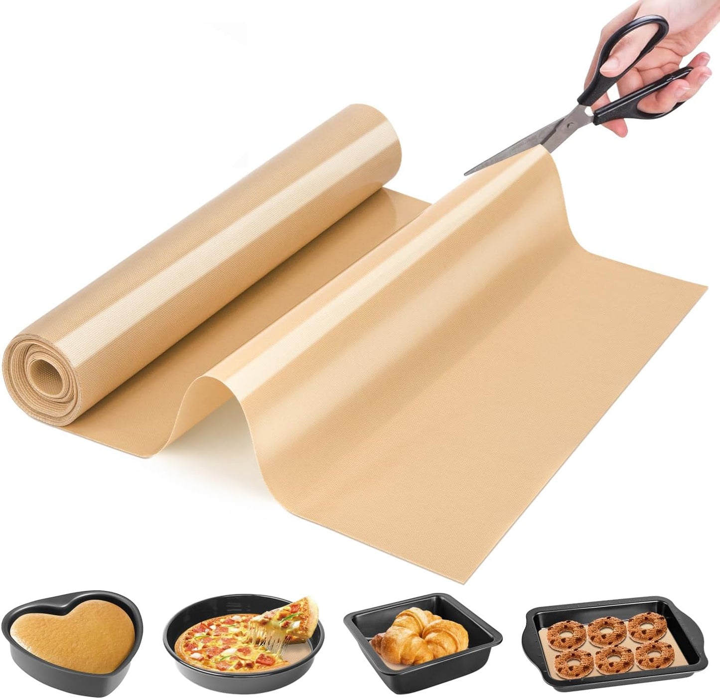 Non Stick Silicone Baking Mat Roll for Easy Cooking and Baking