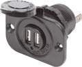 Seachoice Dual USB Charger 12V Accessory Socket - Marine USB Power