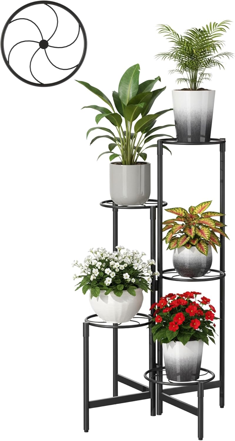 Corner Plant Stand Indoor Outdoor Tall Metal Flower Pot Stands