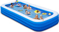 Extra Large Inflatable Pool 158in x 74in x 22in - Family Outdoor Pool