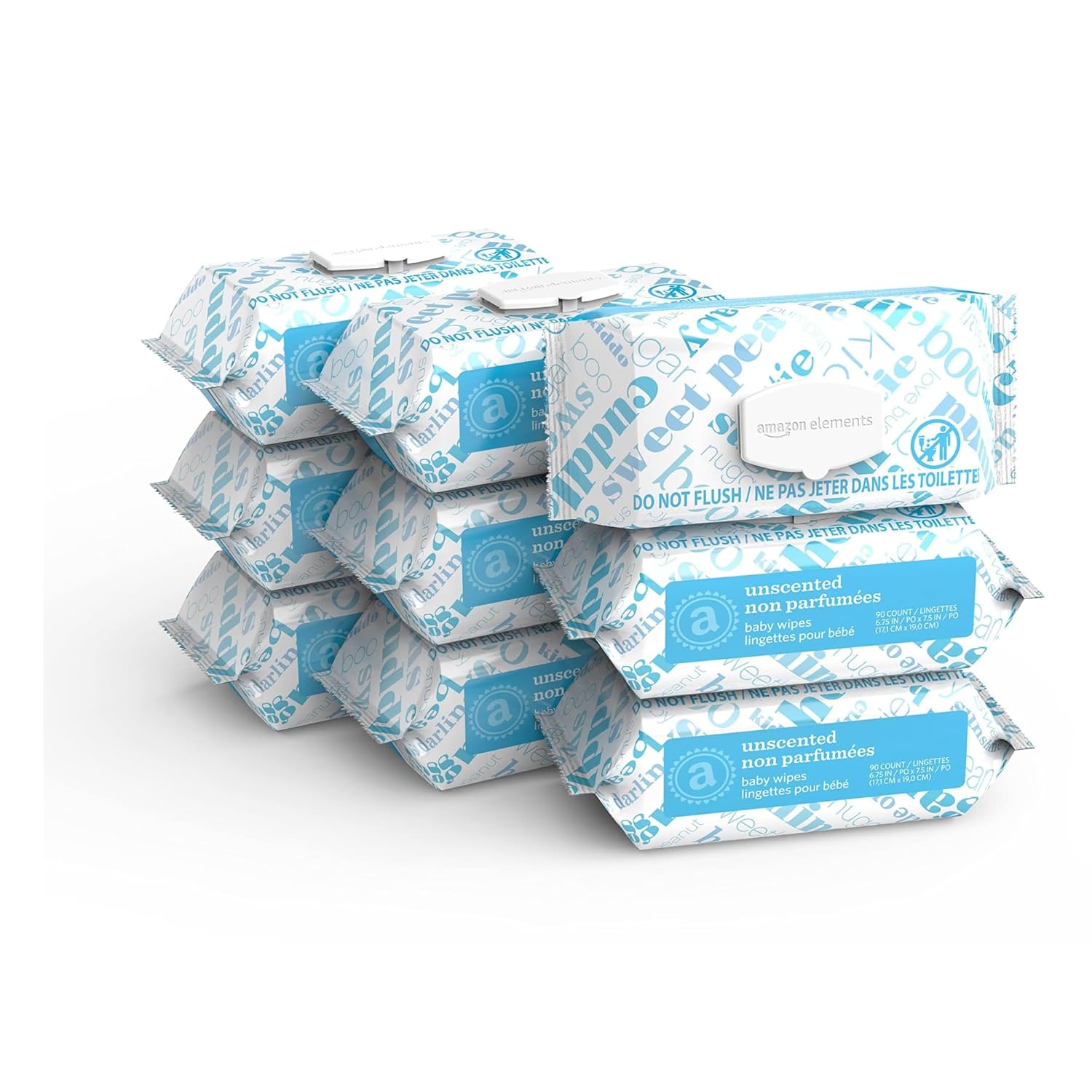 Elements Baby Wipes: Unscented, 810ct, Gentle Care