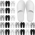 Geyoga 24 Pairs Disposable Slippers for Guests - Comfortable Spa
