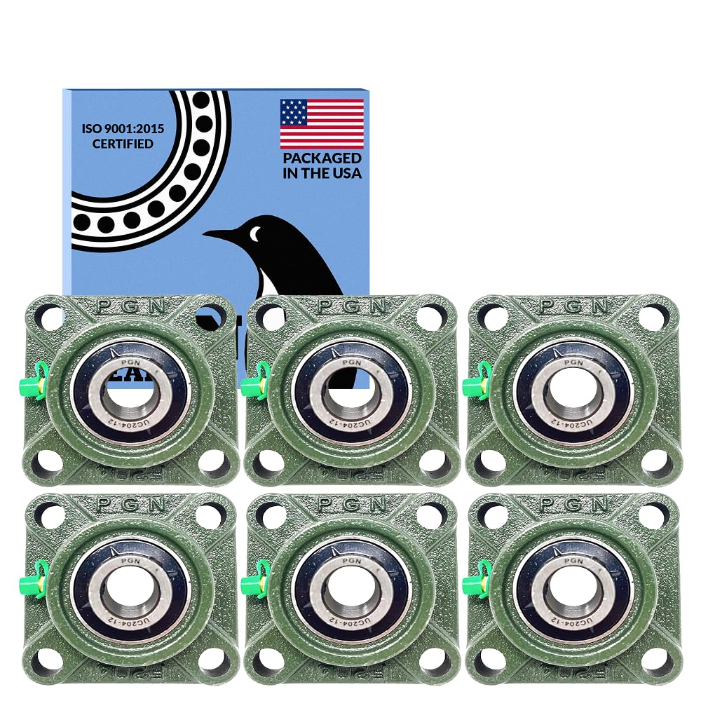 PGN UCF204-12 Pillow Block Bearing - Durable Chrome Steel Bearings