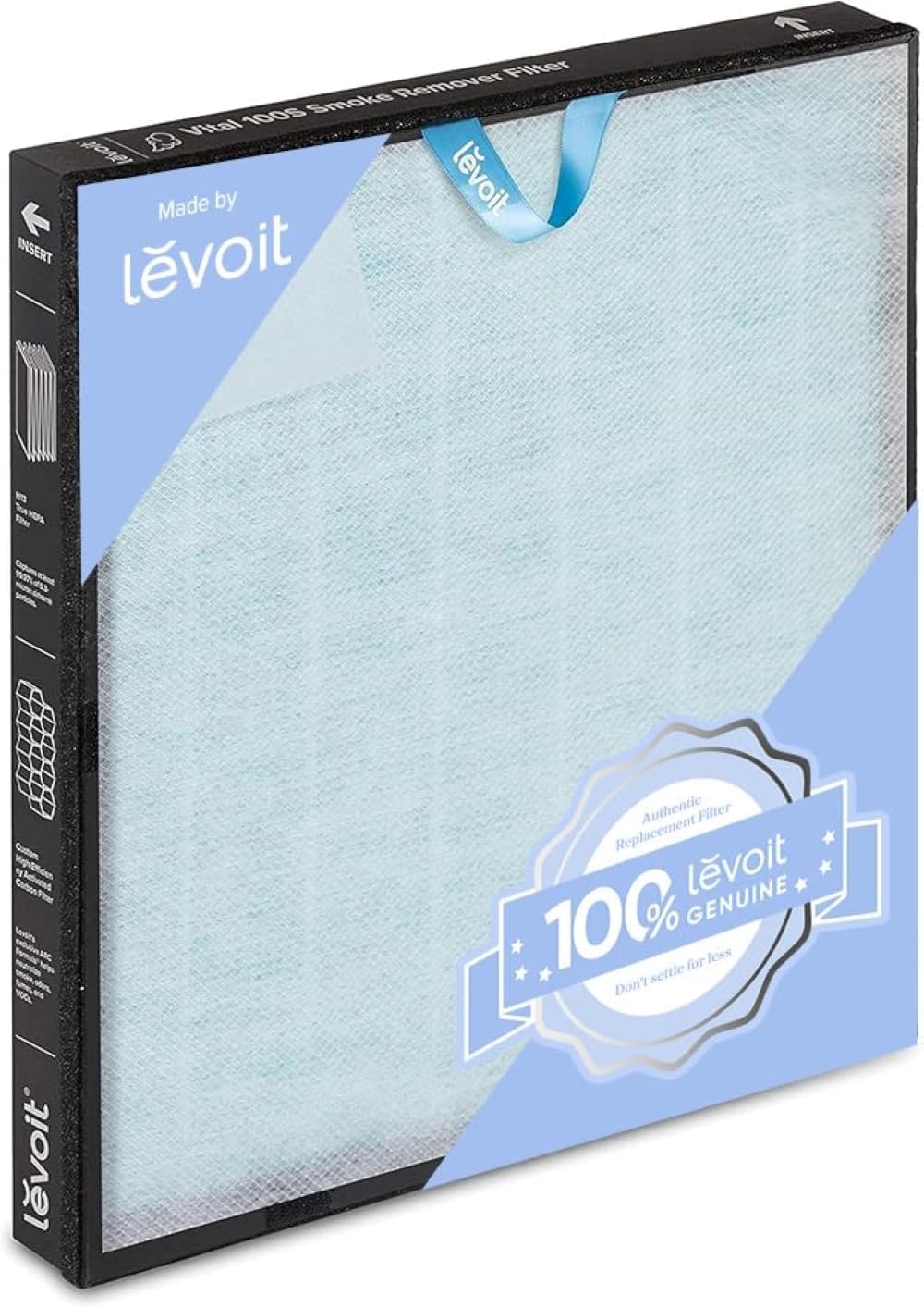 LEVOIT Vital 100S-P Air Purifier Filter for Smoke Removal